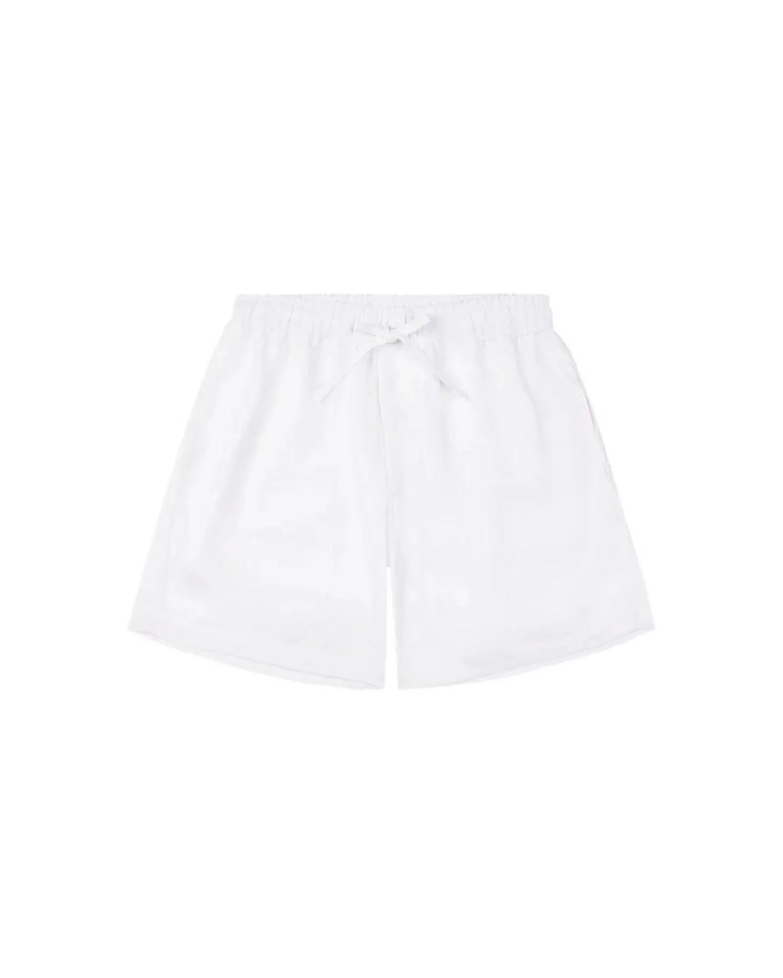 Load image into Gallery viewer, Sam Linen Lounge Short - White
